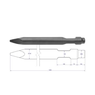 Grot dla młota hydraulicznego DHB 160S