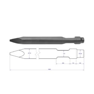 Grot dla młota hydraulicznego DHB 400S